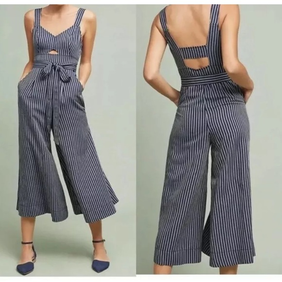 Anthropologie Other - ANTHROPOLOGIE AKEMI + KIN ADIA STRIPED JUMPSUIT